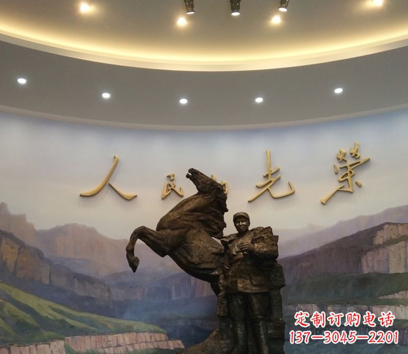 郑州朱德人物景观铜雕