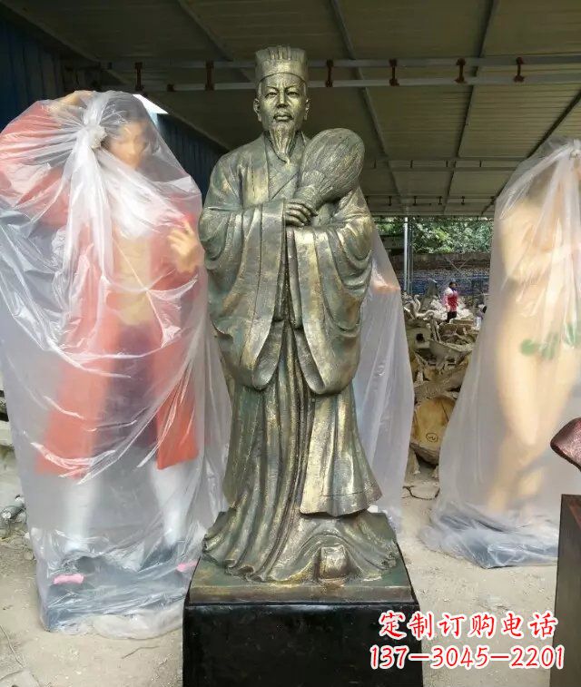 郑州诸葛亮古代人物铜雕