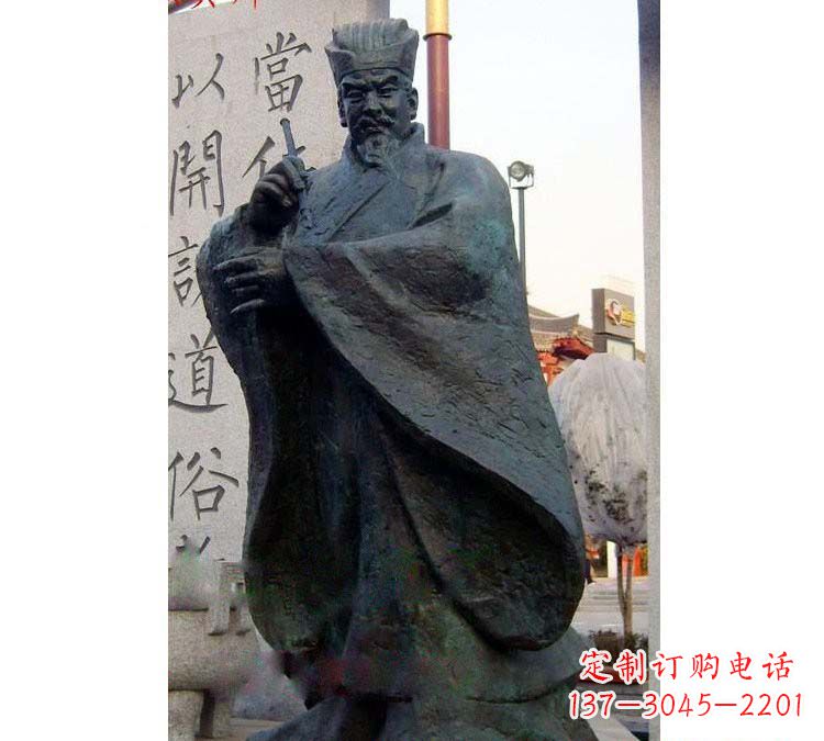 郑州铸铜古代名人颜真卿