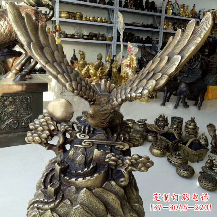 郑州铸铜老鹰雕塑