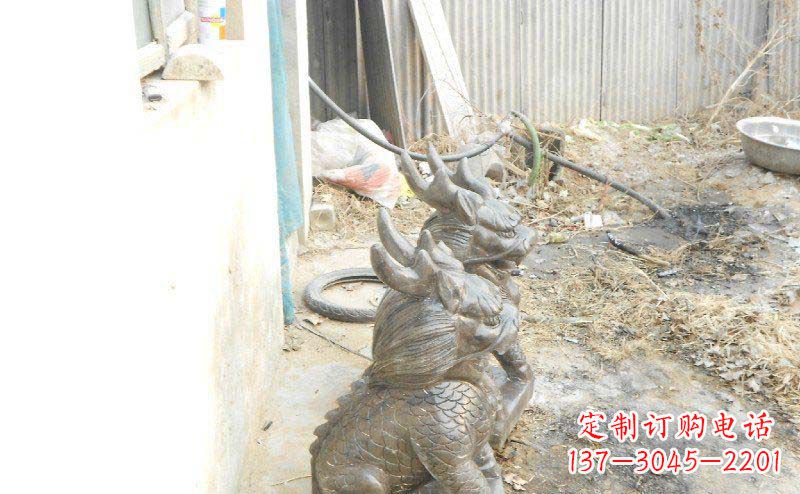 郑州铸铜麒麟古代神兽铜雕