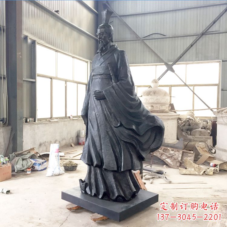 郑州铸铜屈原雕塑